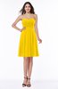 Cute Strapless Zipper Chiffon Ruching Plus Size Bridesmaid Dresses