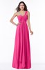 Sexy One Shoulder Sleeveless Zip up Floor Length Plus Size Bridesmaid Dresses