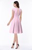 Elegant Jewel Chiffon Knee Length Sash Plus Size Bridesmaid Dresses