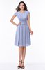 Elegant Jewel Chiffon Knee Length Sash Plus Size Bridesmaid Dresses