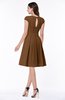 Elegant Jewel Chiffon Knee Length Sash Plus Size Bridesmaid Dresses