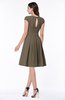 Elegant Jewel Chiffon Knee Length Sash Plus Size Bridesmaid Dresses
