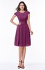 Elegant Jewel Chiffon Knee Length Sash Plus Size Bridesmaid Dresses