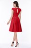 Elegant Jewel Chiffon Knee Length Sash Plus Size Bridesmaid Dresses