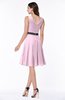 Elegant A-line V-neck Zip up Chiffon Plus Size Bridesmaid Dresses