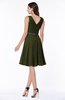 Elegant A-line V-neck Zip up Chiffon Plus Size Bridesmaid Dresses