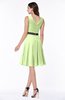 Elegant A-line V-neck Zip up Chiffon Plus Size Bridesmaid Dresses
