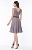 Elegant A-line V-neck Zip up Chiffon Plus Size Bridesmaid Dresses
