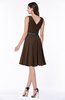 Elegant A-line V-neck Zip up Chiffon Plus Size Bridesmaid Dresses