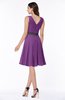 Elegant A-line V-neck Zip up Chiffon Plus Size Bridesmaid Dresses
