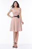 Elegant A-line V-neck Zip up Chiffon Plus Size Bridesmaid Dresses