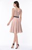 Elegant A-line V-neck Zip up Chiffon Plus Size Bridesmaid Dresses