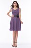 Elegant A-line V-neck Zip up Chiffon Plus Size Bridesmaid Dresses