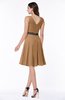 Elegant A-line V-neck Zip up Chiffon Plus Size Bridesmaid Dresses