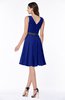 Elegant A-line V-neck Zip up Chiffon Plus Size Bridesmaid Dresses