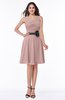 Elegant A-line V-neck Zip up Chiffon Plus Size Bridesmaid Dresses