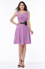 Elegant A-line V-neck Zip up Chiffon Plus Size Bridesmaid Dresses