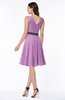 Elegant A-line V-neck Zip up Chiffon Plus Size Bridesmaid Dresses