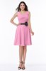 Elegant A-line V-neck Zip up Chiffon Plus Size Bridesmaid Dresses
