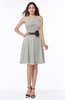Elegant A-line V-neck Zip up Chiffon Plus Size Bridesmaid Dresses