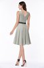 Elegant A-line V-neck Zip up Chiffon Plus Size Bridesmaid Dresses