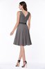 Elegant A-line V-neck Zip up Chiffon Plus Size Bridesmaid Dresses