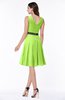 Elegant A-line V-neck Zip up Chiffon Plus Size Bridesmaid Dresses