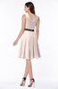 Elegant A-line V-neck Zip up Chiffon Plus Size Bridesmaid Dresses