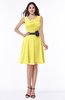 Elegant A-line V-neck Zip up Chiffon Plus Size Bridesmaid Dresses