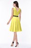 Elegant A-line V-neck Zip up Chiffon Plus Size Bridesmaid Dresses