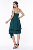 Casual Sleeveless Half Backless Chiffon Asymmetric Ribbon Plus Size Bridesmaid Dresses