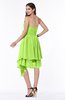 Casual Sleeveless Half Backless Chiffon Asymmetric Ribbon Plus Size Bridesmaid Dresses