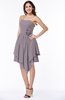 Casual Sleeveless Half Backless Chiffon Asymmetric Ribbon Plus Size Bridesmaid Dresses