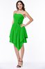 Casual Sleeveless Half Backless Chiffon Asymmetric Ribbon Plus Size Bridesmaid Dresses