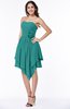 Casual Sleeveless Half Backless Chiffon Asymmetric Ribbon Plus Size Bridesmaid Dresses