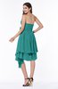 Casual Sleeveless Half Backless Chiffon Asymmetric Ribbon Plus Size Bridesmaid Dresses
