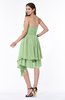 Casual Sleeveless Half Backless Chiffon Asymmetric Ribbon Plus Size Bridesmaid Dresses