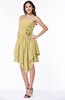 Casual Sleeveless Half Backless Chiffon Asymmetric Ribbon Plus Size Bridesmaid Dresses