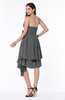 Casual Sleeveless Half Backless Chiffon Asymmetric Ribbon Plus Size Bridesmaid Dresses
