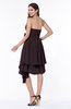 Casual Sleeveless Half Backless Chiffon Asymmetric Ribbon Plus Size Bridesmaid Dresses