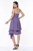 Casual Sleeveless Half Backless Chiffon Asymmetric Ribbon Plus Size Bridesmaid Dresses