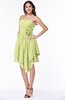 Casual Sleeveless Half Backless Chiffon Asymmetric Ribbon Plus Size Bridesmaid Dresses