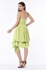 Casual Sleeveless Half Backless Chiffon Asymmetric Ribbon Plus Size Bridesmaid Dresses