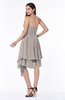 Casual Sleeveless Half Backless Chiffon Asymmetric Ribbon Plus Size Bridesmaid Dresses