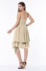 Casual Sleeveless Half Backless Chiffon Asymmetric Ribbon Plus Size Bridesmaid Dresses