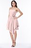 Casual Sleeveless Half Backless Chiffon Asymmetric Ribbon Plus Size Bridesmaid Dresses
