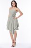 Casual Sleeveless Half Backless Chiffon Asymmetric Ribbon Plus Size Bridesmaid Dresses
