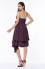 Casual Sleeveless Half Backless Chiffon Asymmetric Ribbon Plus Size Bridesmaid Dresses