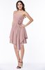 Casual Sleeveless Half Backless Chiffon Asymmetric Ribbon Plus Size Bridesmaid Dresses