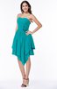 Casual Sleeveless Half Backless Chiffon Asymmetric Ribbon Plus Size Bridesmaid Dresses